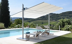 Maistra: tonnelle design en aluminium avec toile rétractable